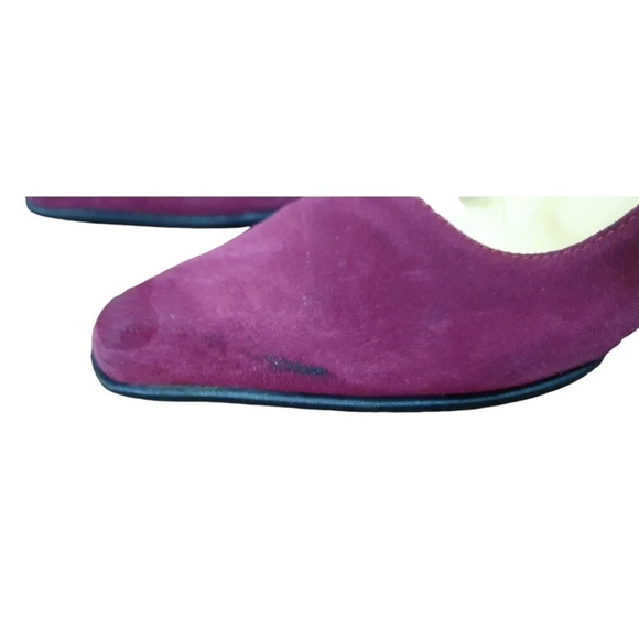 MIU MIU vintage suede wood block heels - EU 37.5 / 7 US - Picture 9 of 12